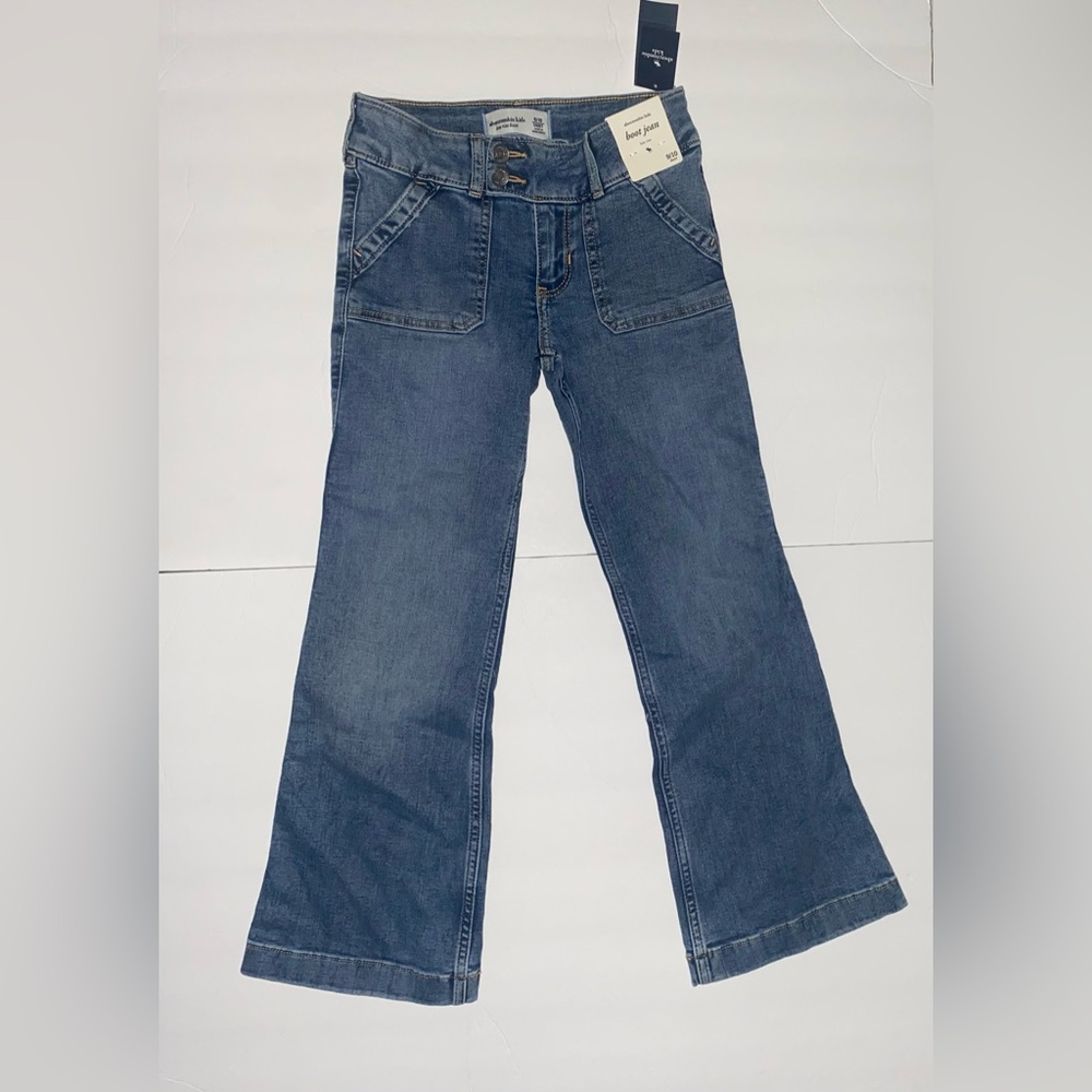 Abercrombie Kids Wide Leg boot Jeans - Picture 1 of 5